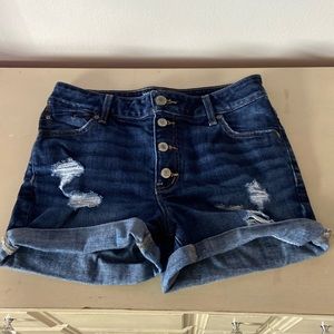 High rise jean shorts